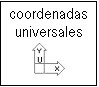 Cuadro de texto: coordenadas
universales
 

